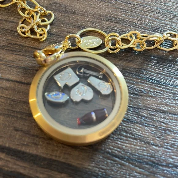Origami Owl Charm Locket Necklace - Picture 5 of 6